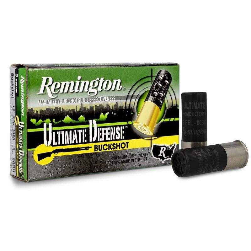 Buy Remington Ammunition 20637 Ultimate Defense Buckshot 12 Gauge 2.75" 4 Buck Shot 5 Per Box/ 20 Cs online