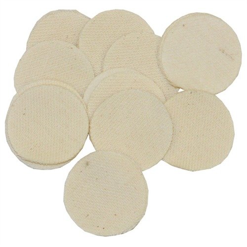 Brownells Heavy Duty Cotton Round Patches 1.5"/.35-.40 Cal 100 Pack