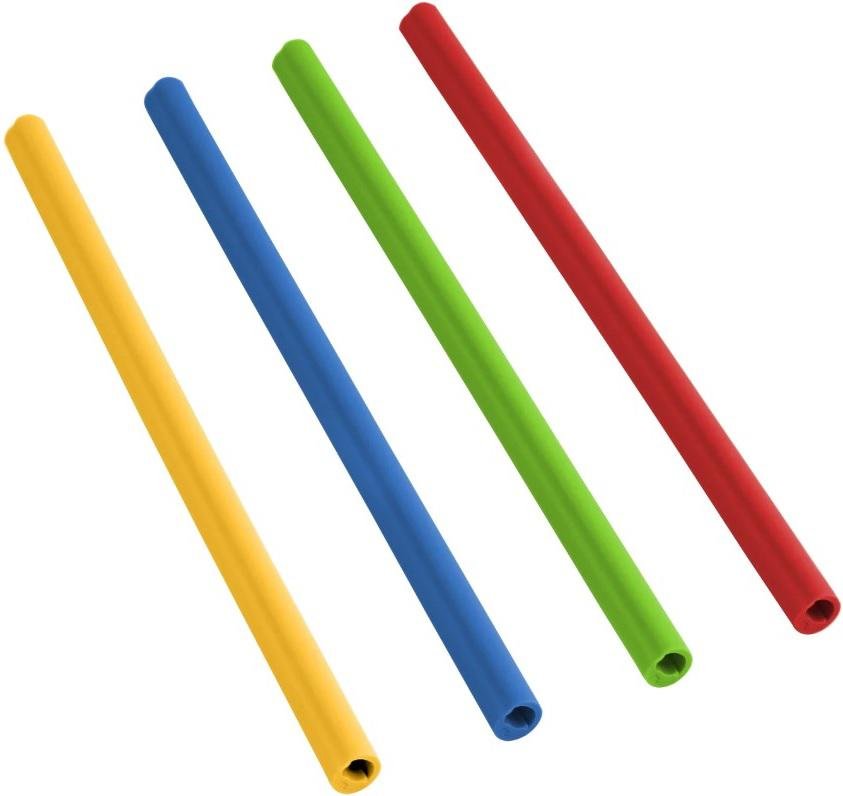 Buy COGHLAN'S 2155 Silicone Straws 9 In Reusable Split-Cleanable (4-Pack) online