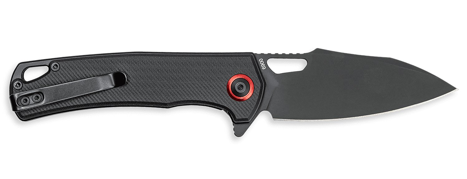 Cobratec CTWOLVERINEBLK D2 Blade G-10 Scales Liner Lock Knife