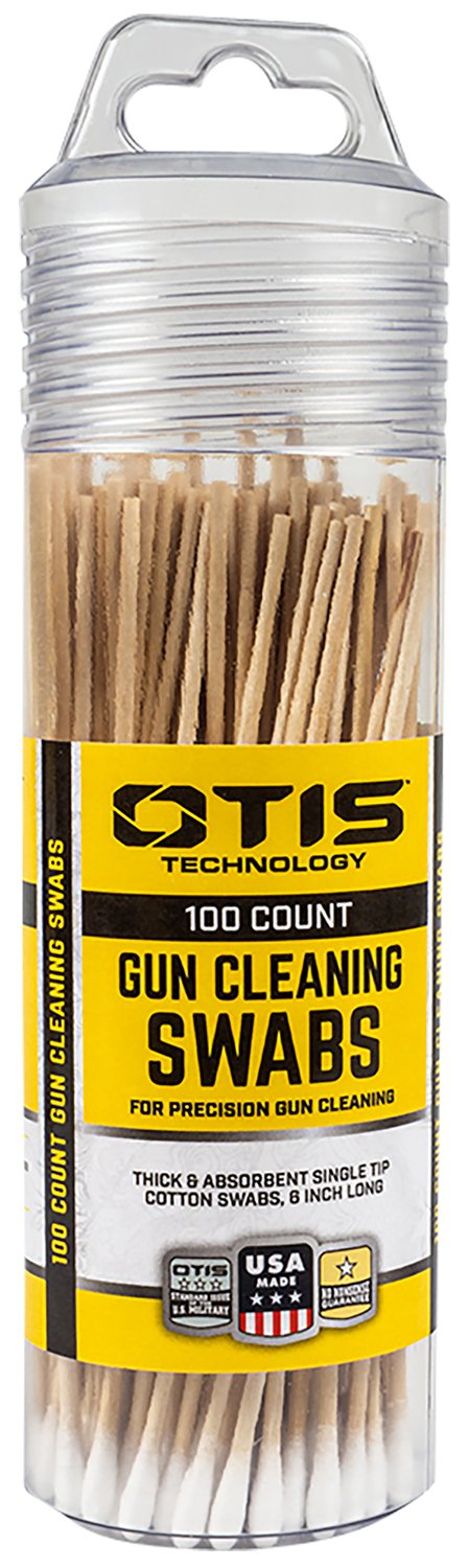 Otis FG241100 Cleaning Swabs Cotton Wood 6 in Pack of 100