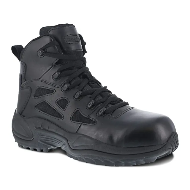 Reebok Rapid Response 6 In Stealth Composite Toe Boot Black RB8674-W-11.5 - Reebok