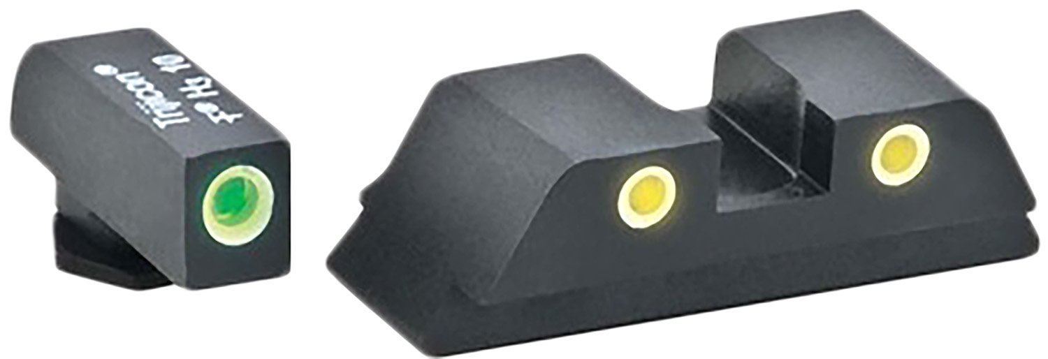 AmeriGlo GL5115 Tritium Sight Set Glock Gen 5 9mm/.40 Night Sights - AMER - STEEL