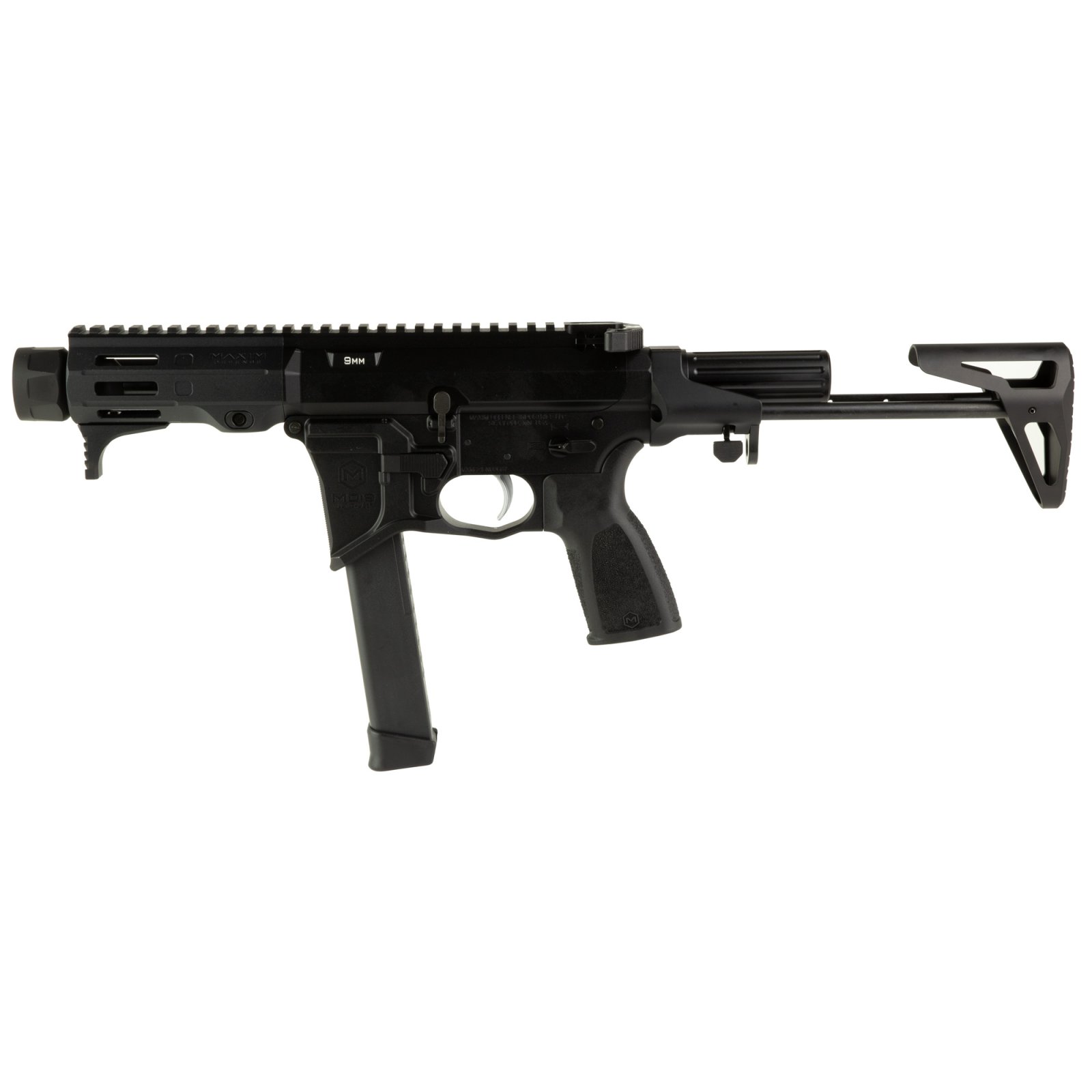 Maxim Defense MD9 MXM-49712 9MM SBR Rifle, 4.5" Barrel, MLOK, Black