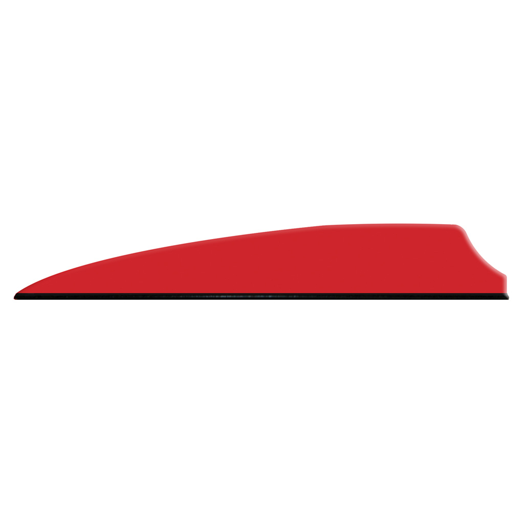 Q2i Q07047 Fusion X-II Vanes Red 3" 100pk Shield Cut Design