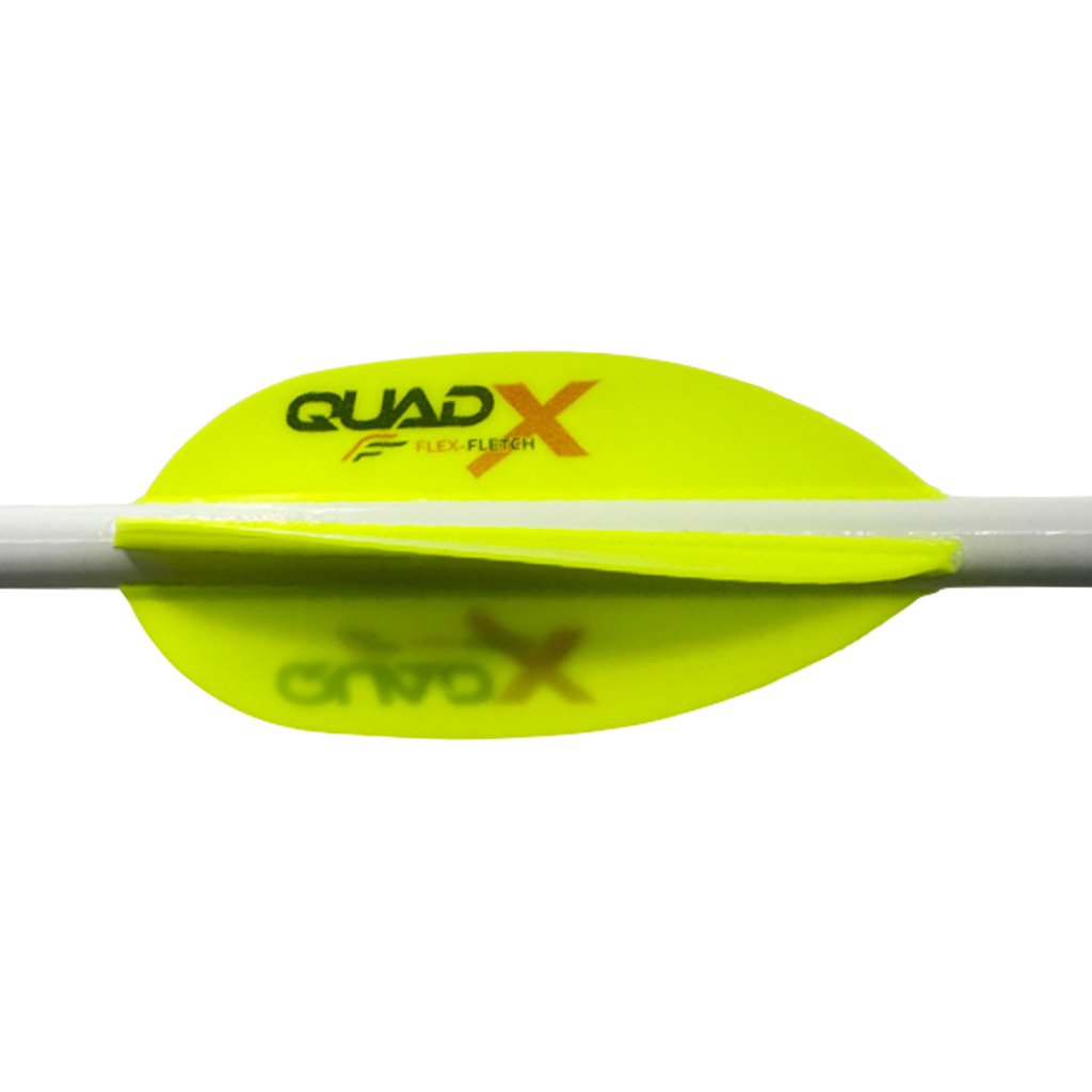 Buy Flex Fletch Quad X Vanes QUA50FYL Flo Yellow 50 Pack online