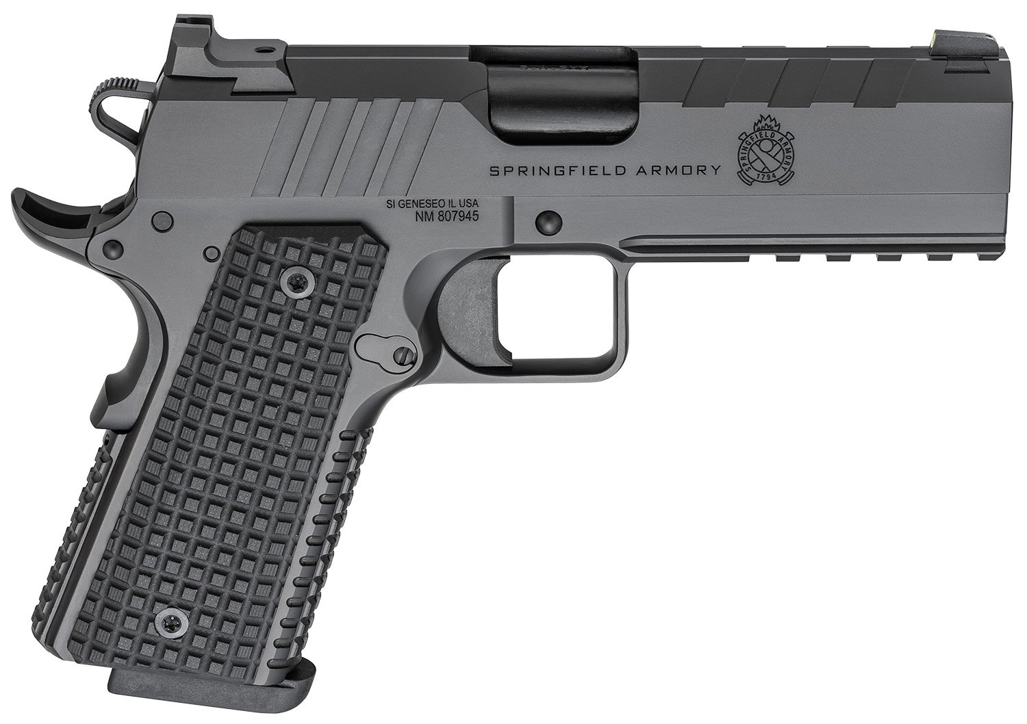 Springfield PX9227L 1911 Emissary 9mm 4.25" Black Stainless G10 Grips - Springfield Armory - 9mm
