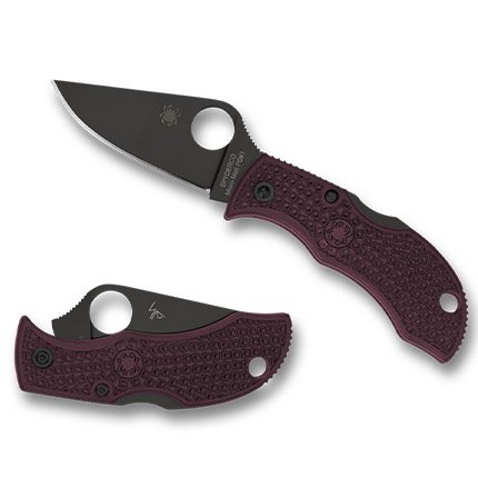 Spyderco MBBGBKP Manbug Lightweight Black/Burgundy CTS-PD#1 Blade - SPYDERCO