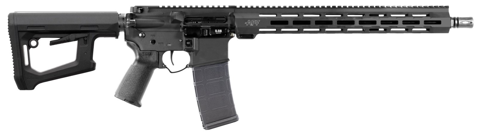 Alex Pro RI367 5.56 NATO 16" MLOK Rifle, Nitride Barrel, Magpul Stock