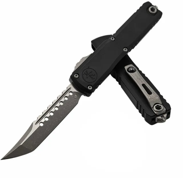 Microtech Ultratech G3 ZBP Hellhound Apocalyptic 3.55 In Black