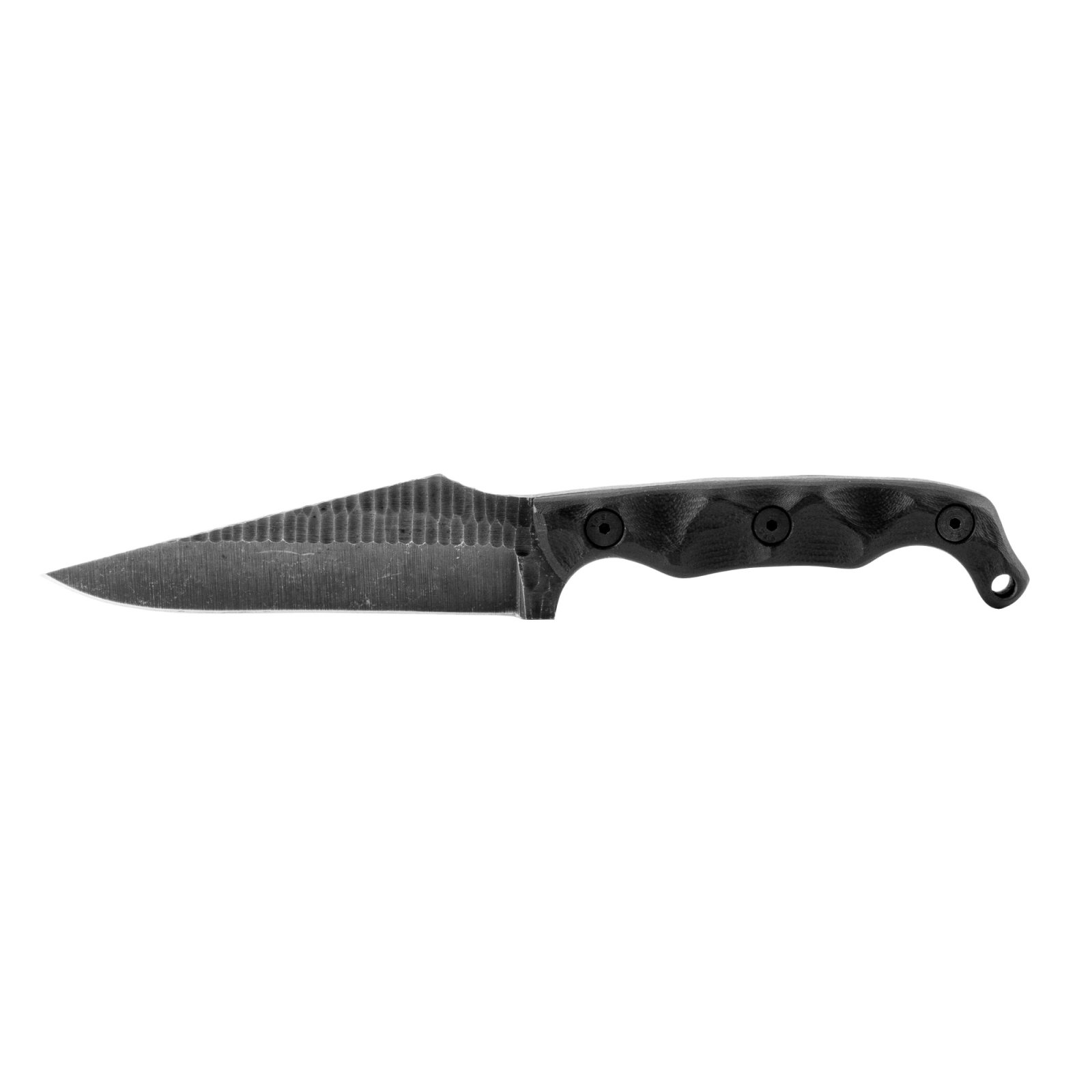 STROUP TU2-B-G10 Fixed Blade Knife, 4" 1095 Steel, G10 Handle, Sheath