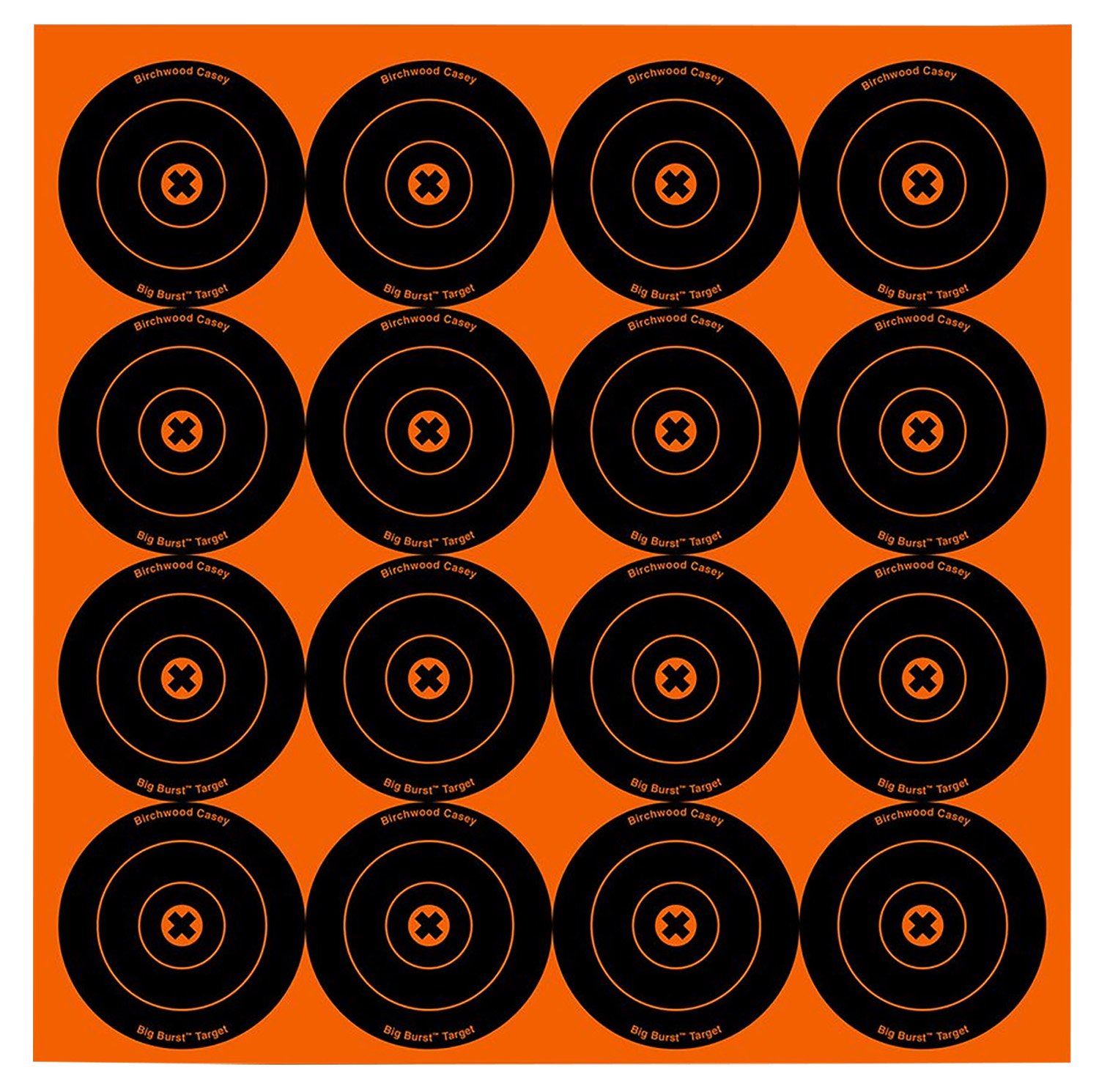 Birchwood Casey Big Burst 3" Self-Adhesive Bullseye Targets - 48 Targets