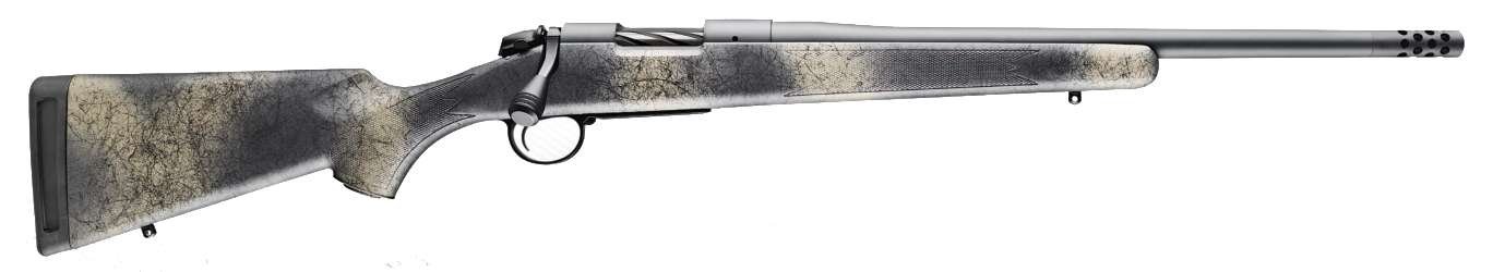 Bergara B14LM5113 Ridge Wilderness 6.5 PRC 22" Gray Cerakote Rifle - Camo Stock, Free-Floated Barrel, 7.5 lbs - Bergara - 7MM PRC