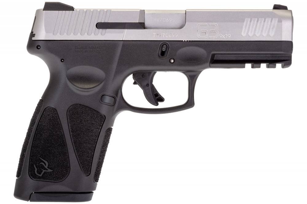 Taurus 1G394910 G3 9mm Luger 4" 10+1 Black Steel, Black Polymer Grip