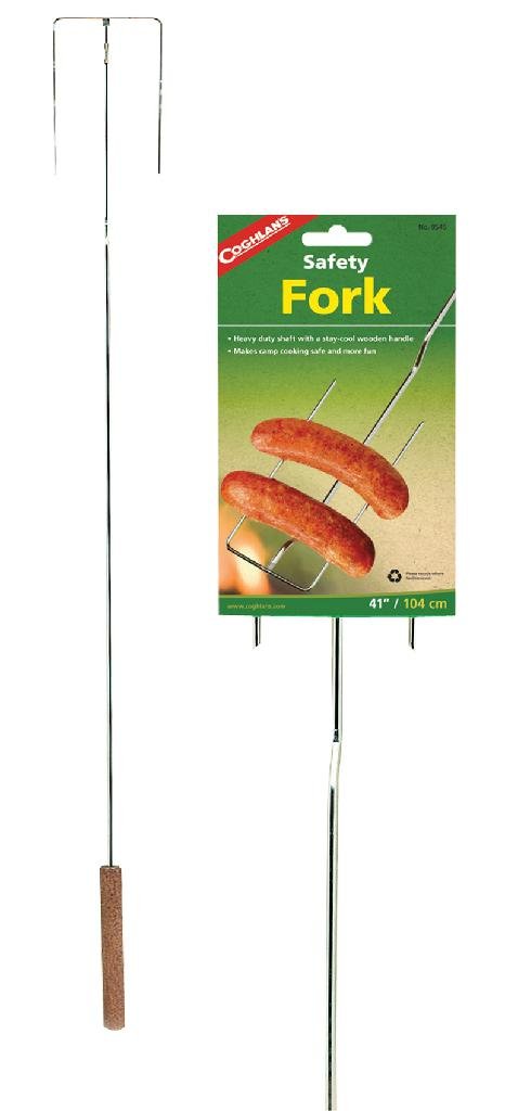 Buy COGHLAN'S 9545 41In Chrome-Plated Safety Fork with Wooden Handle online