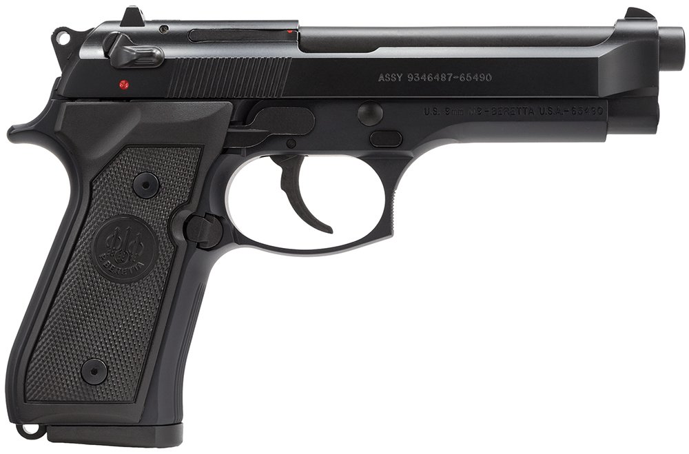 Beretta J92M9A0M M9 9mm 4.9 in Black SA/DA 15 Round Capacity - Beretta - 9mm