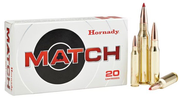 Hornady 81421 25 Creedmoor 134gr ELD Match Ammo, 20 Rounds