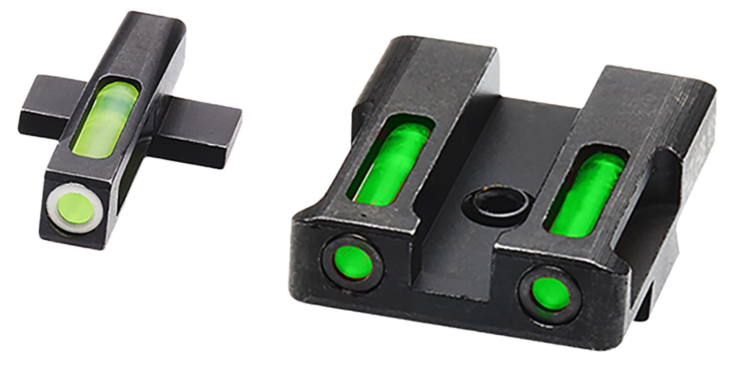 HiViz XDN321 LiteWave H3 Sight Set for Springfield XD Green Tritium - Hi-Viz - STEEL