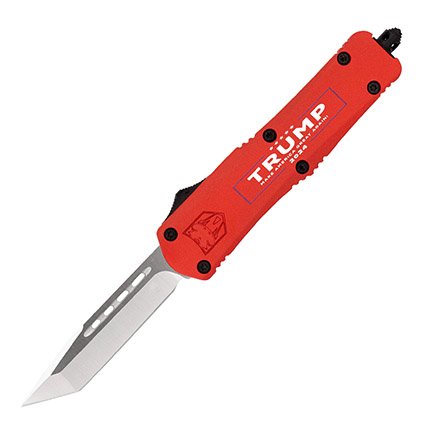 COBRATEC KNIVES MEDIUM FS-3 TRUMP 2024 RED TANTO NON SERRATED - CobraTec Knives