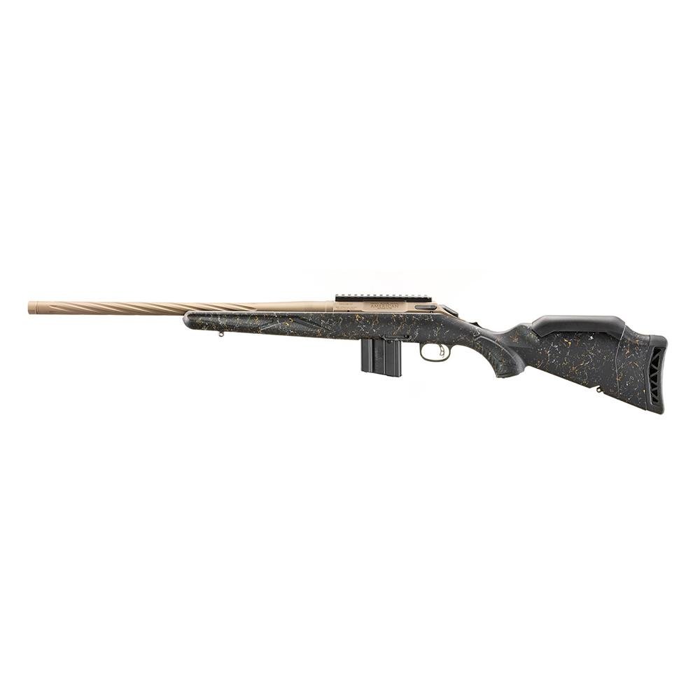 Ruger American Gen II Prairie Rifle .22 ARC 10rd Capacity 20 Fluted Threaded Bronze Barrel Black Splatter Gen II Stock