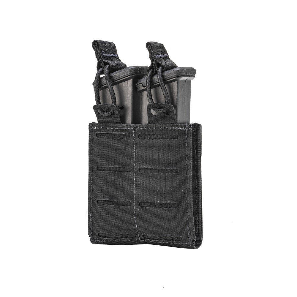 TacShield T3667BK RZR Molle Double Pistol Magazine Pouch Black 1000D Nylon - Military Armament Corporation