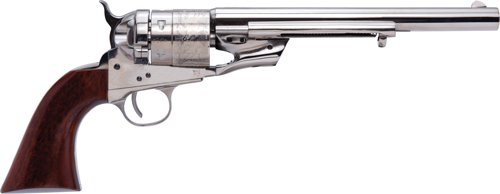Cimarron CA9052N00 1860 Richards-Mason 45LC 8" Nickel Walnut