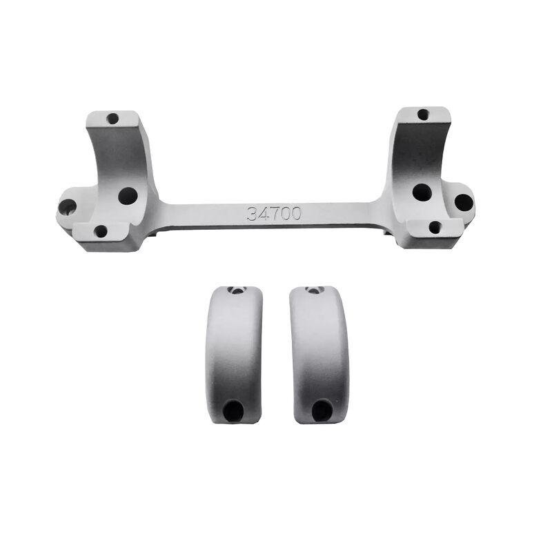 DNZ Products 33700 Remington 700 30mm High Silver Scope Mount
