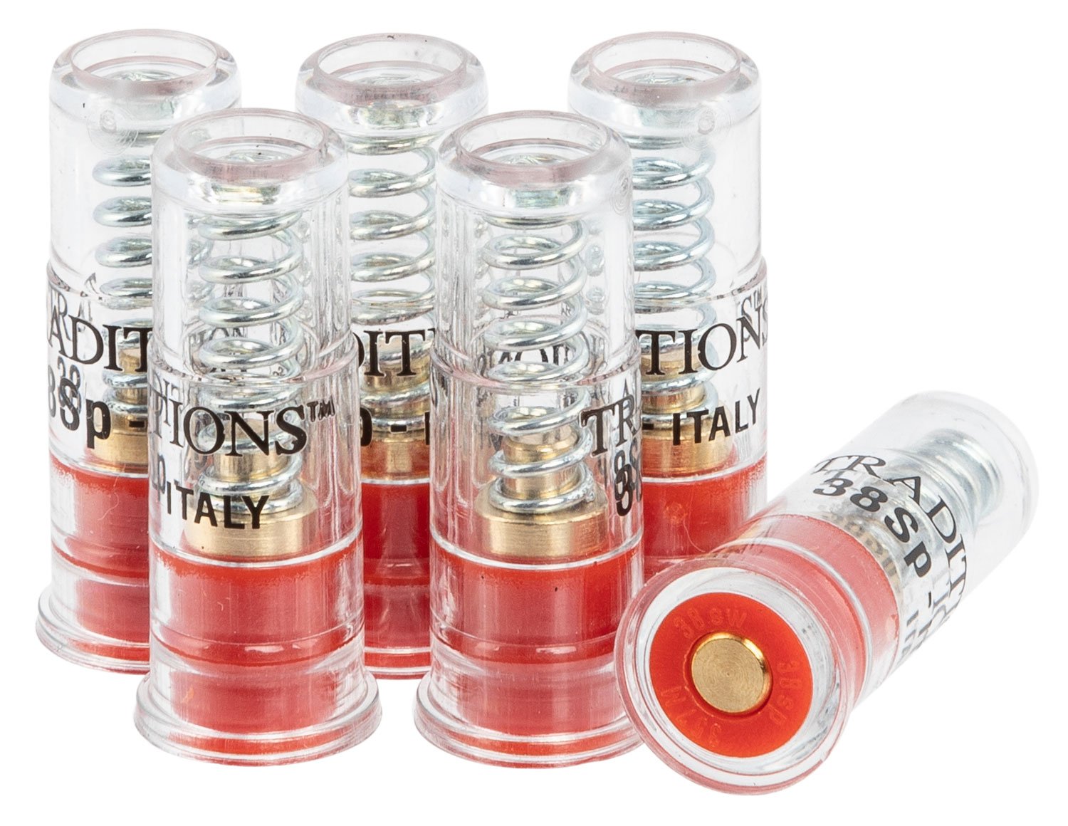 Traditions .38 Special Snap Caps Plastic 6 Pack - Traditions Performance Firearms - 38 SPECIAL