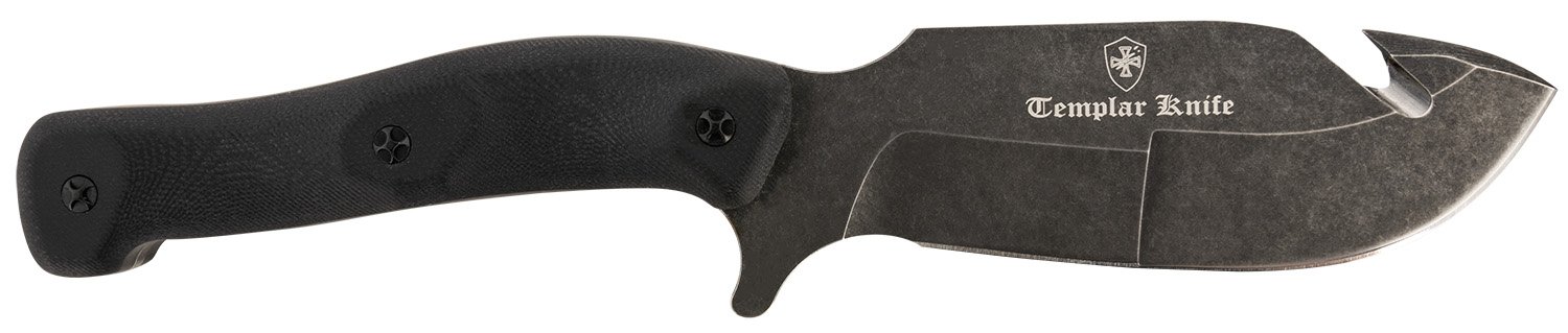 Buy Templar H-BK-32-1 Regan Field Dressing Knife 4.6" Drop Point Black Stonewash online