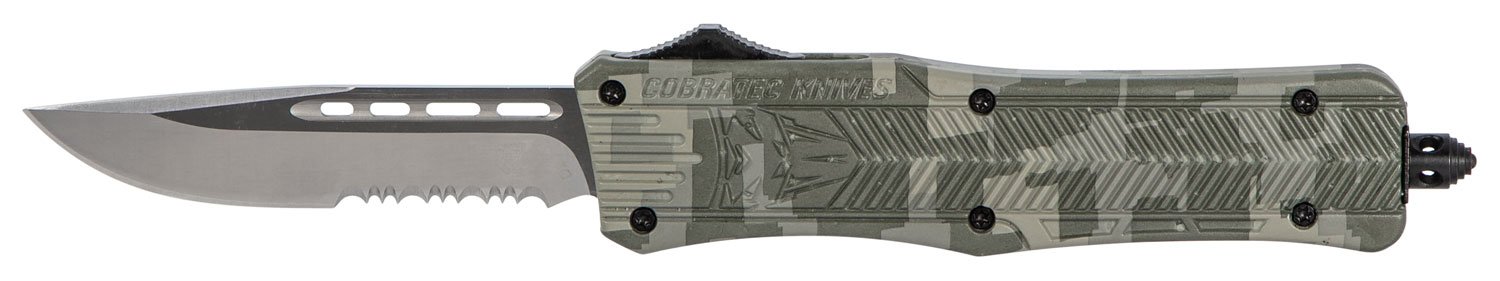 CobraTec MADCCTK1MDS CTK-1 Medium 3" OTF D2 Steel Army DigiCamo Knife - CobraTec Knives - DROP POINT