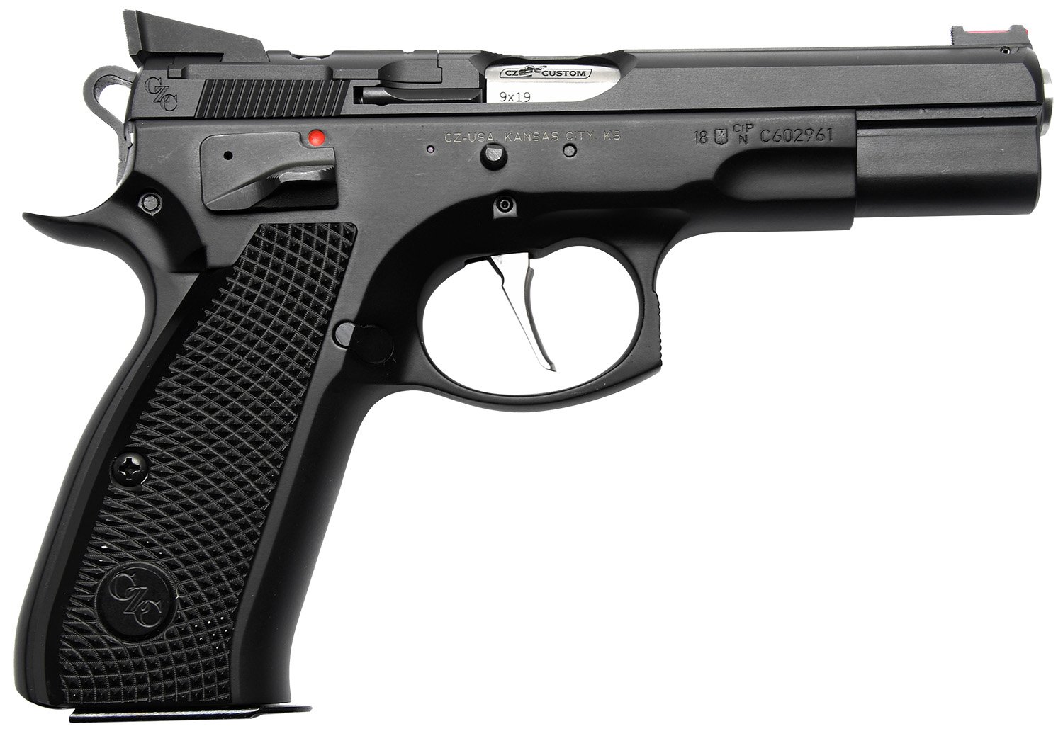 CZ 91706 75 Shadow RDS 9mm 4.6" 16+1 Black Polycoat Optic Cut