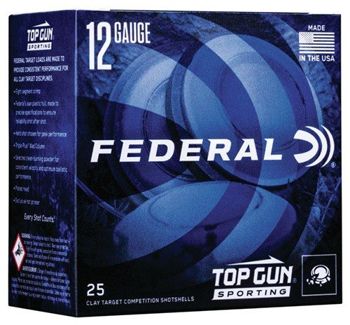 Federal Top Gun Sporting Shotshells 12ga 2-3/4 1 oz 1250 fps #7.5 25/ct