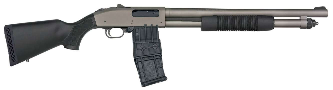 Mossberg 50219 590M 12GA Shotgun 10+1 Bead Sight Tungsten Grey - Mossberg - 12 Gauge