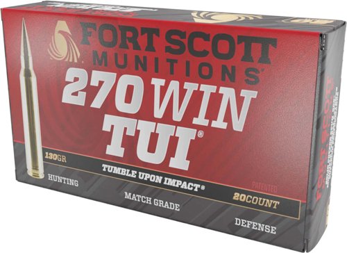 Fort Scott 270-130-SCV2 .270 Win 130GR Solid Copper Ammo 20RD Box