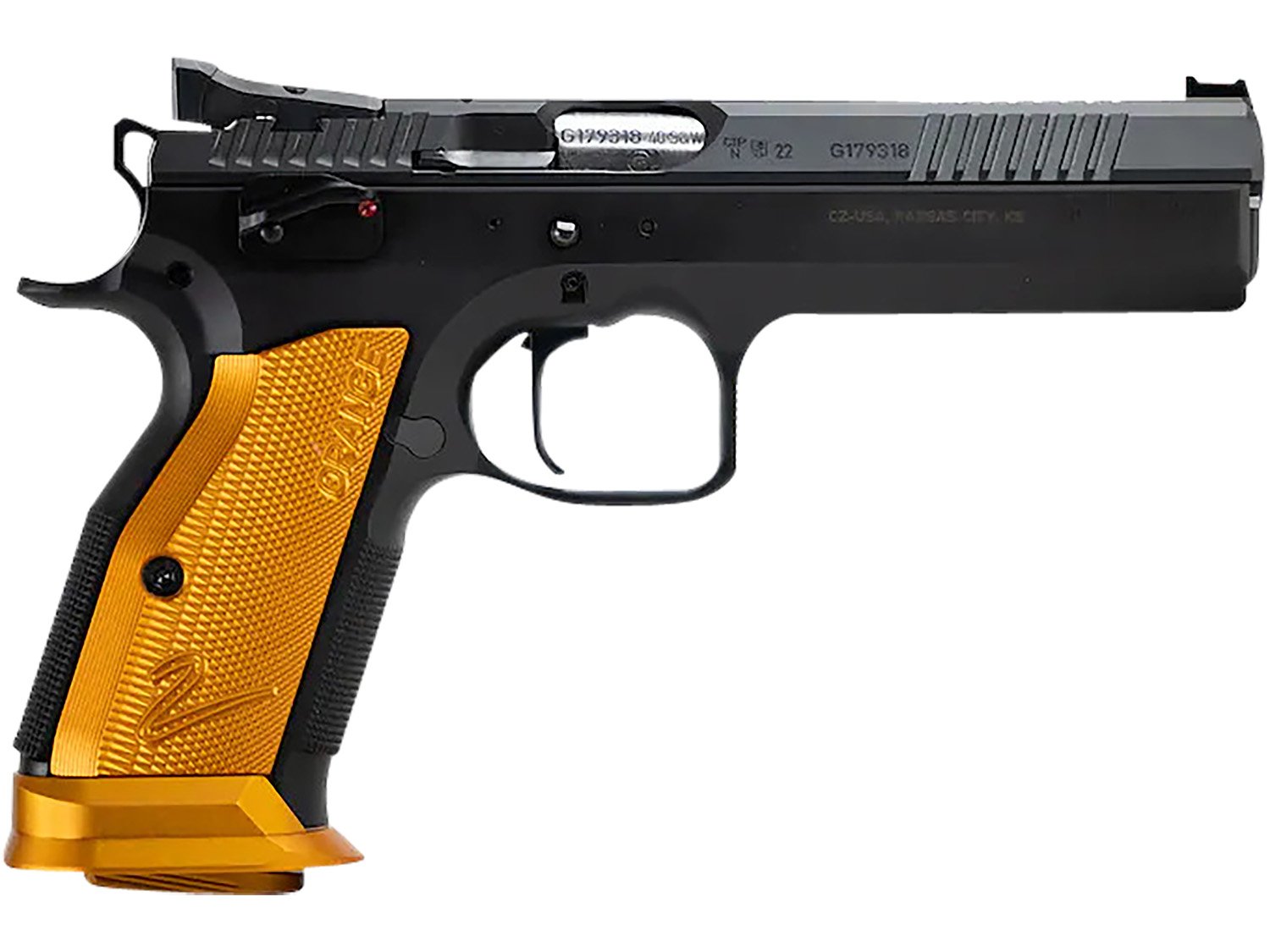 CZ-USA 91266 TS 2 9mm Luger 20+1 5.28" Stainless Bull Barrel Black... - CZ-USA - 9mm