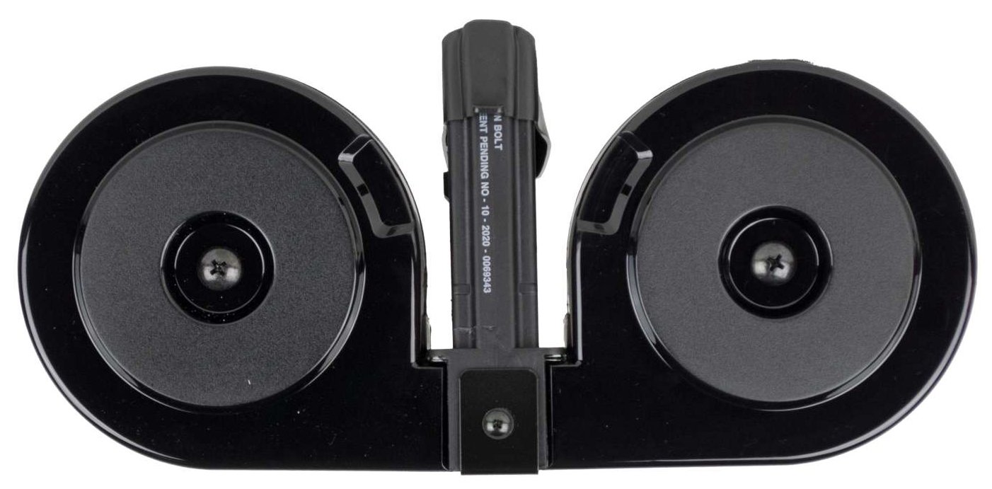 RWB Magazines Drum Ar-15 5.56 BLK With Black Cover 100Rd AR100B