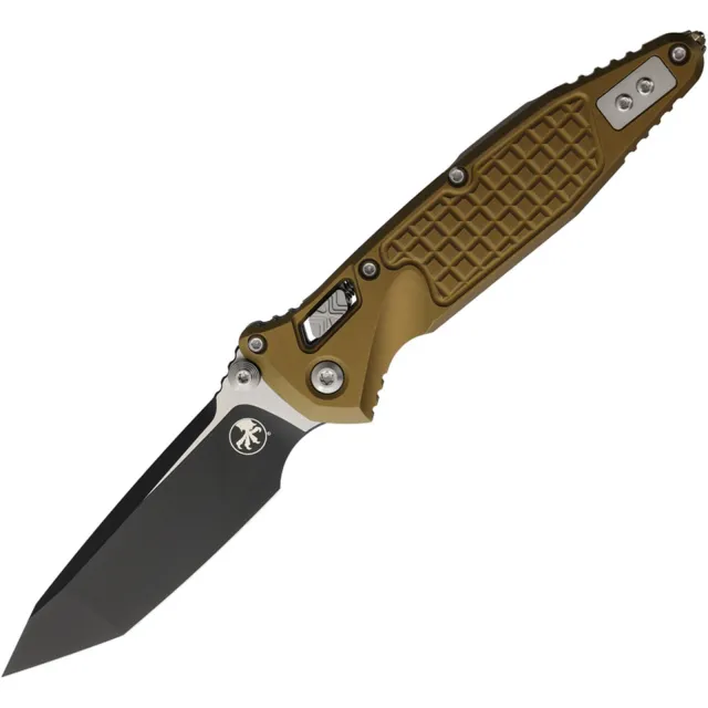 Microtech 161RL-1FRTA SOCOM RAM-LOK 3.75 In TNT Black Tan Aluminum Handle