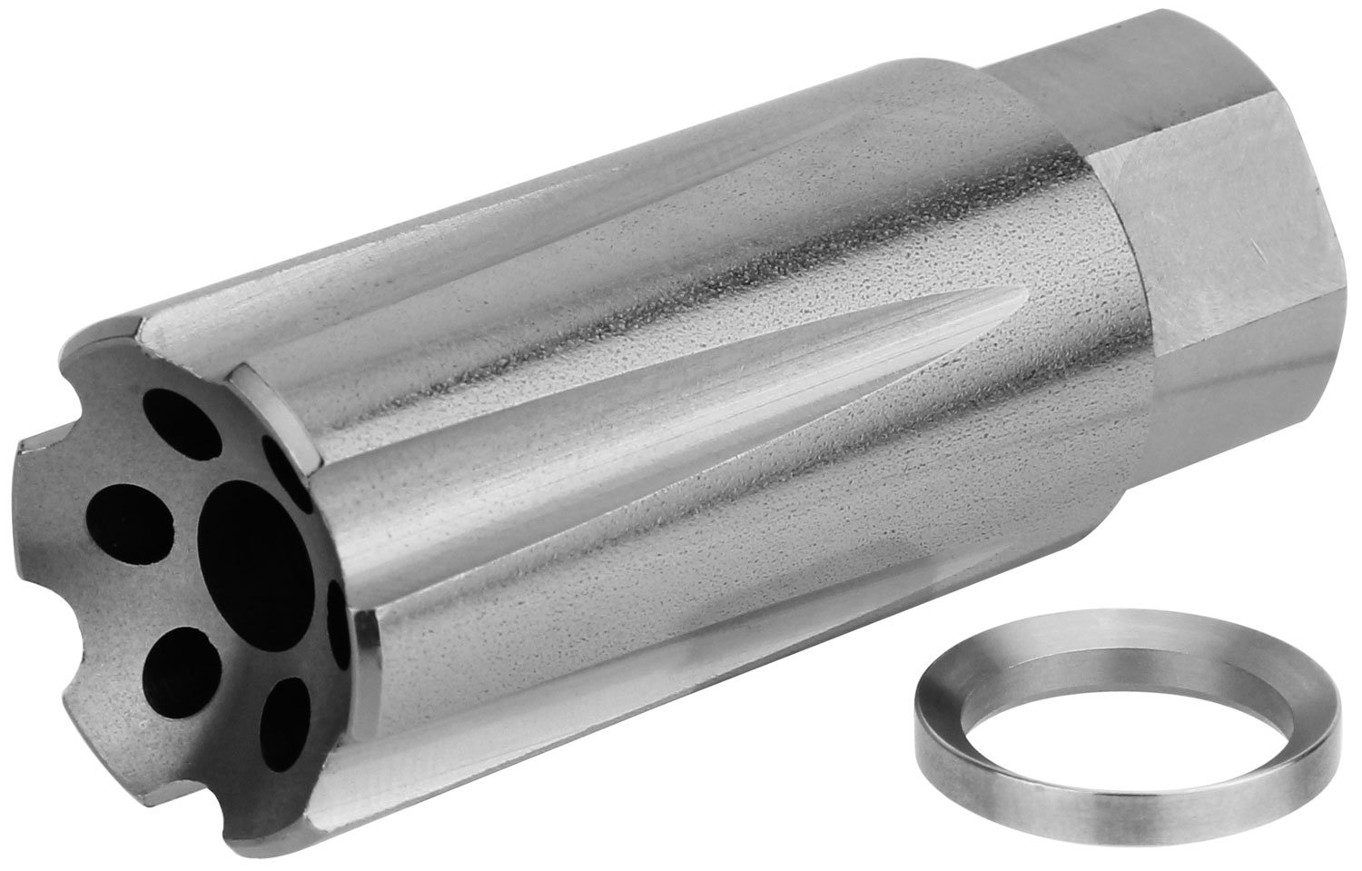 Buy TacFire MZ10209MMSS Linear Compensator 9mm Stainless 1/2"-36 tpi Threads online