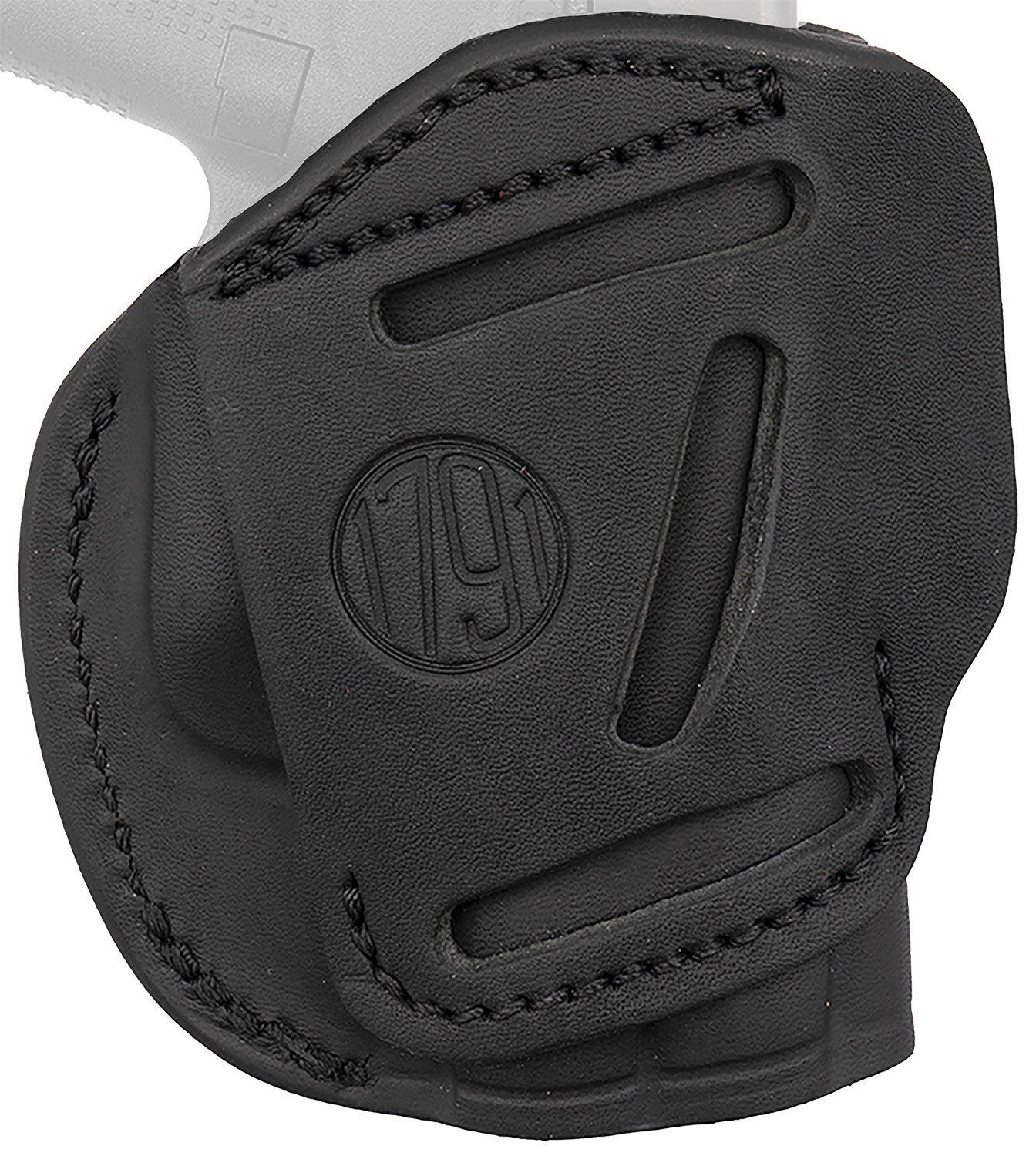 1791 Gunleather 4WH2SBLL Way Stealth Black Steer - 1791 Gunleather - STEALTH BLACK