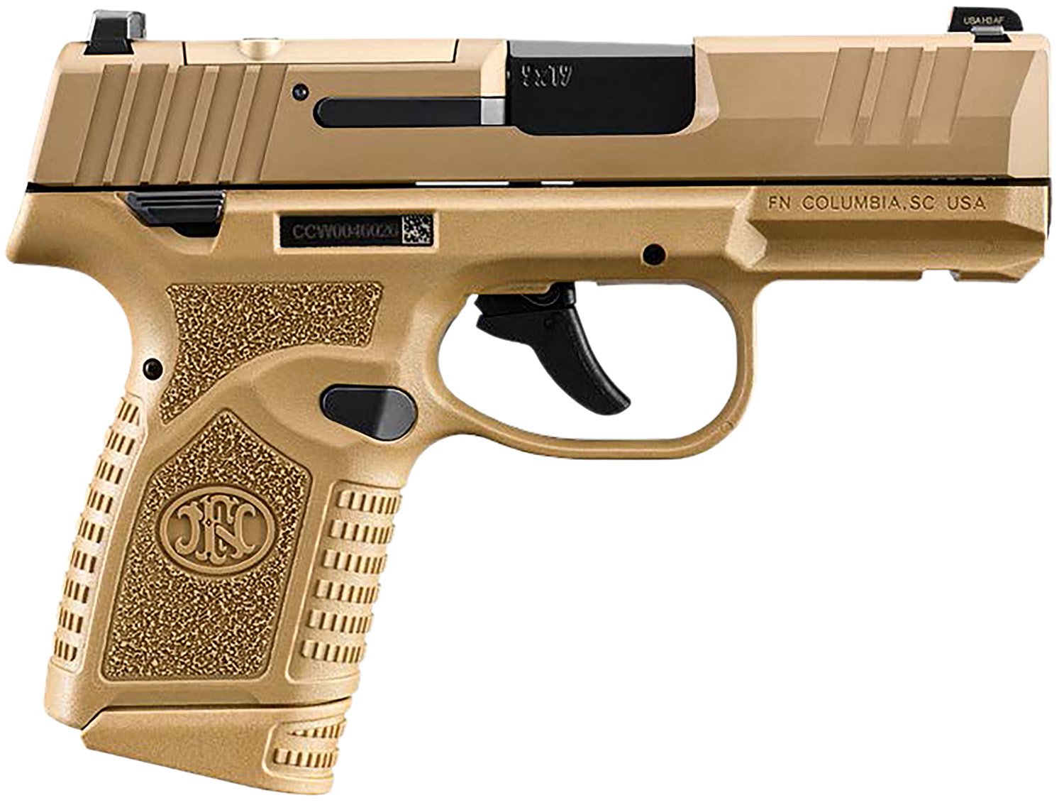FN Reflex MRD 9mm Luger FDE Safety 11RD 15RD