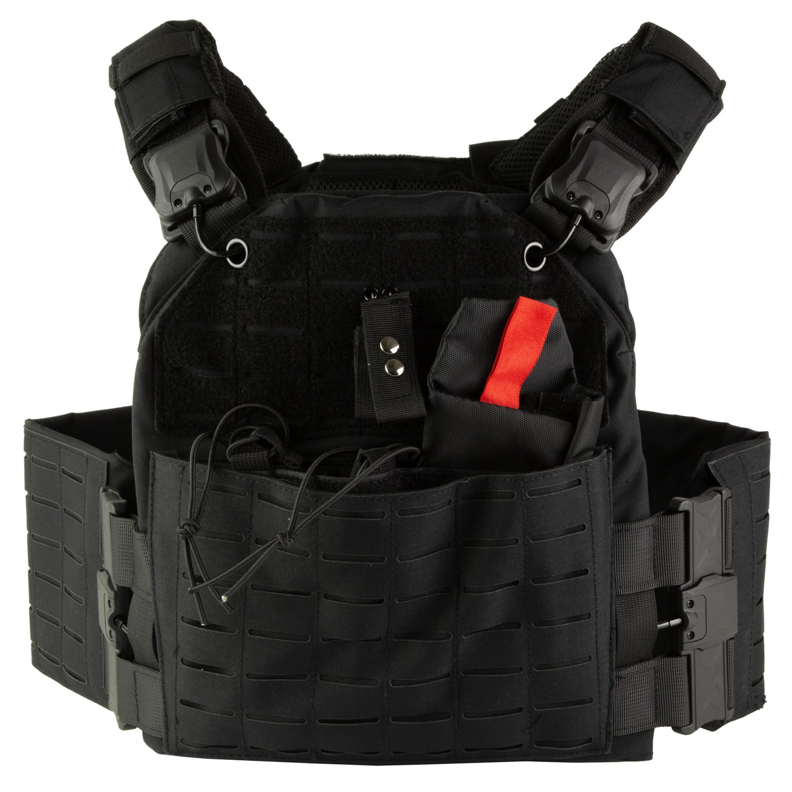NcStar CVLCQR3054B Quick Release Plate Carrier Black M-2XL MOLLE Slots