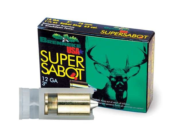 Brenneke SL123SUS SuperSabot 12Ga 3" 1 1/8oz Slug 5/Box Lead-Free - Brenneke - 12