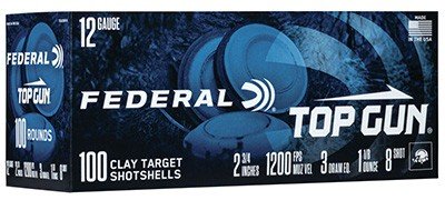 Federal TG1210075 Top Gun 12Ga 2.75" 1 1/8oz 7.5 Shot 100/Box - Federal Premium Ammunition - 12 GAUGE 2.75"