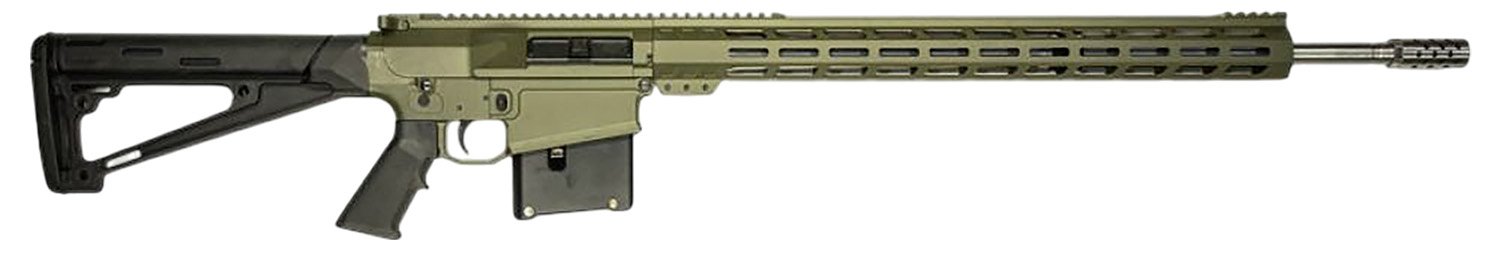 GLFA GL10 LA Rifle 7mm Rem Mag 24 in Stainless Steel Barrel OD Green Finish - Great Lakes Firearms - 7mm Rem Mag