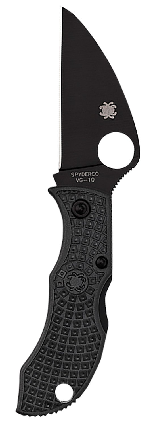 Spyderco MBKWPBK Manbug 1.91" Wharncliffe Black TiCN VG-10 FRN Handle