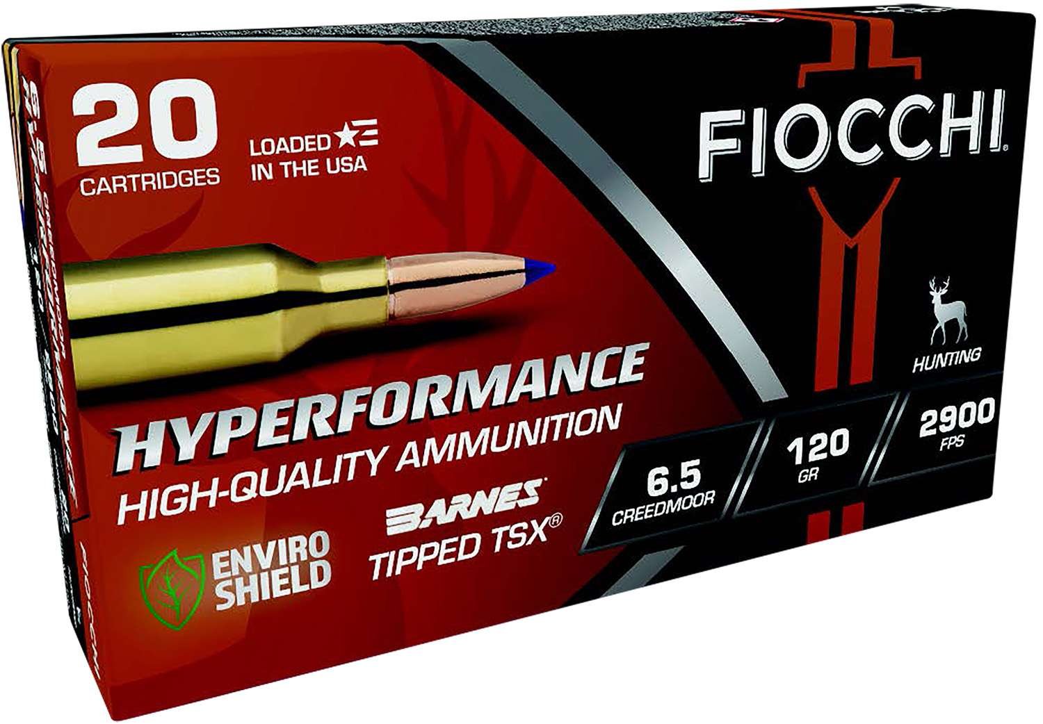 Fiocchi 65CMTTSX Hyperformance 6.5Creedmoor 120gr Barnes Tipped TSX 20 ... - Fiocchi - BARNES TIPPED TSX