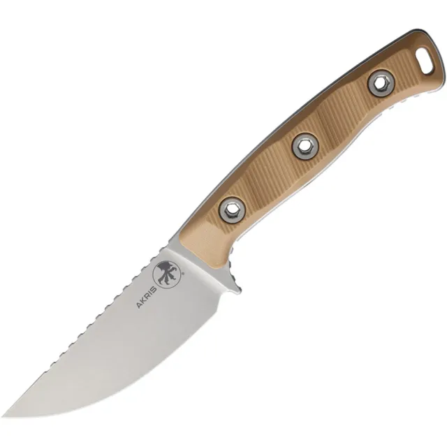 Microtech Akris 95-10DE-6 3.7 In SE Stonewash G-10 Dark Earth