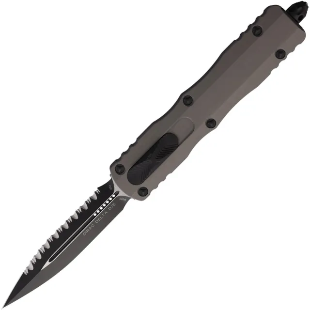Microtech Dirac Delta 227-3NC 3.79 In D/E Black Natural Clear Alu Handle