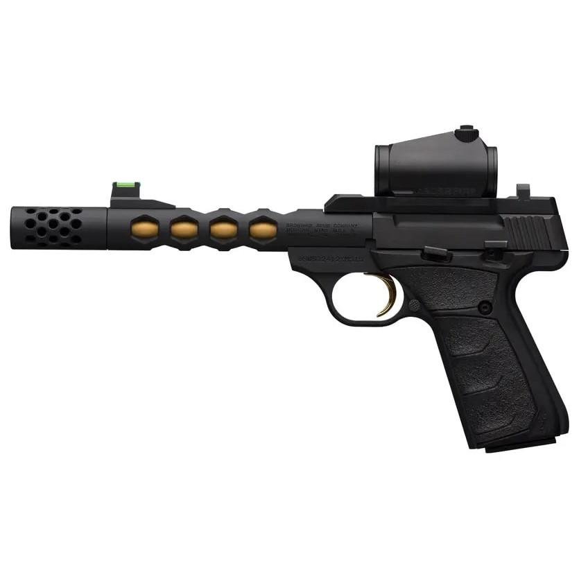 Browning Buck Mark Vision SR 22 LR 5.90 in Gold Cerakote 10+1 Black