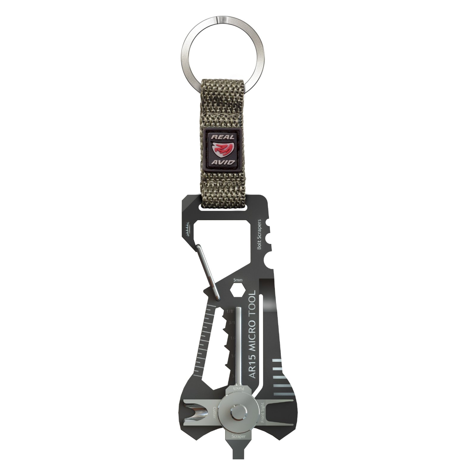 Real Avid AVMICROAR15 AR15 Micro Tool Stainless Steel Compact Black/Gray - Real Avid